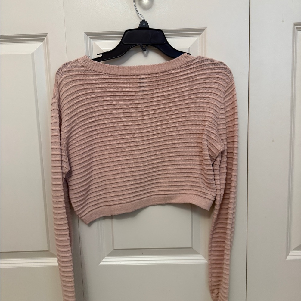 H&M Blush Ribbed Knit Top - Picture 2 of 3